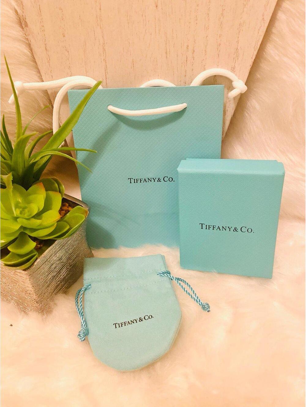 Tiffany & Co. Blue Gift Box, Pouch and Shopping Bag Set